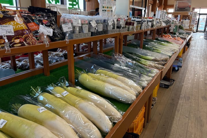 道の駅に並ぶ商品